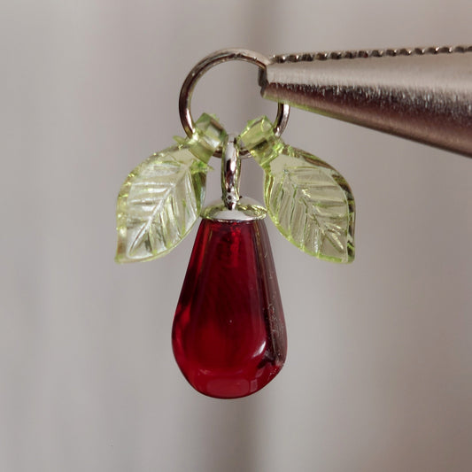 Bulk Dark red resin pomegranate seeds charms for jewelry making