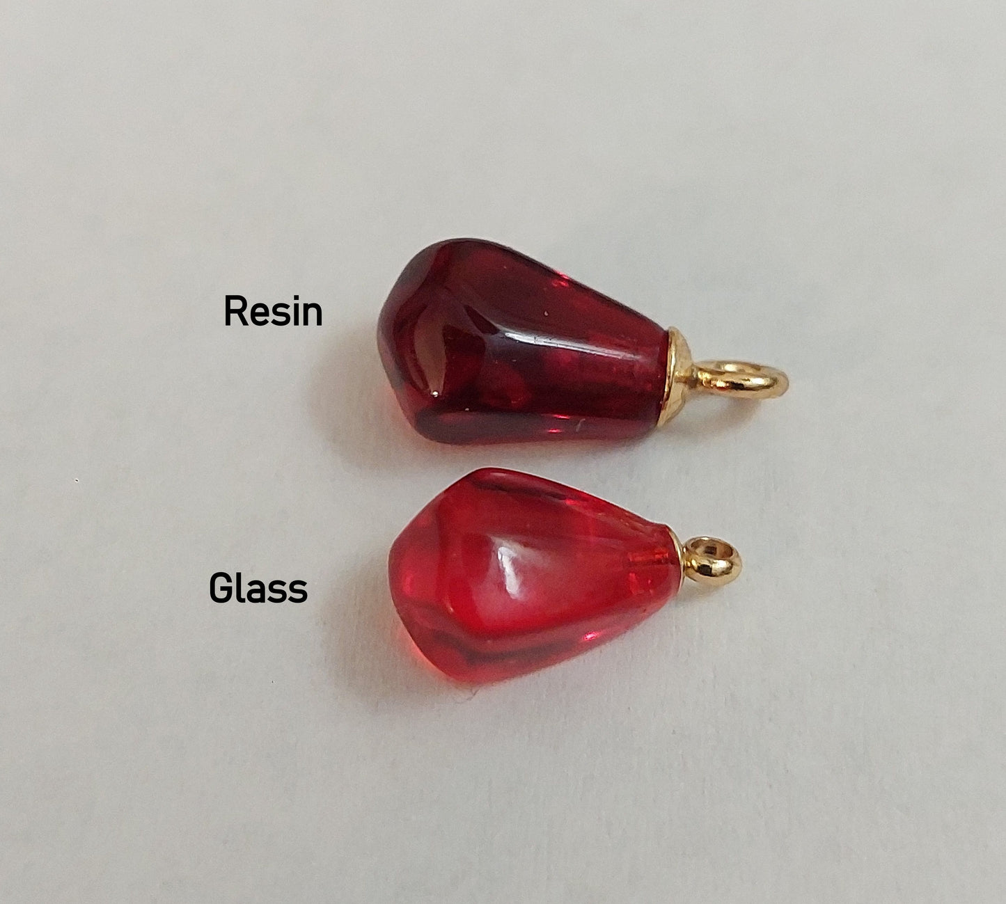 Pomegranate seeds hoop earrings