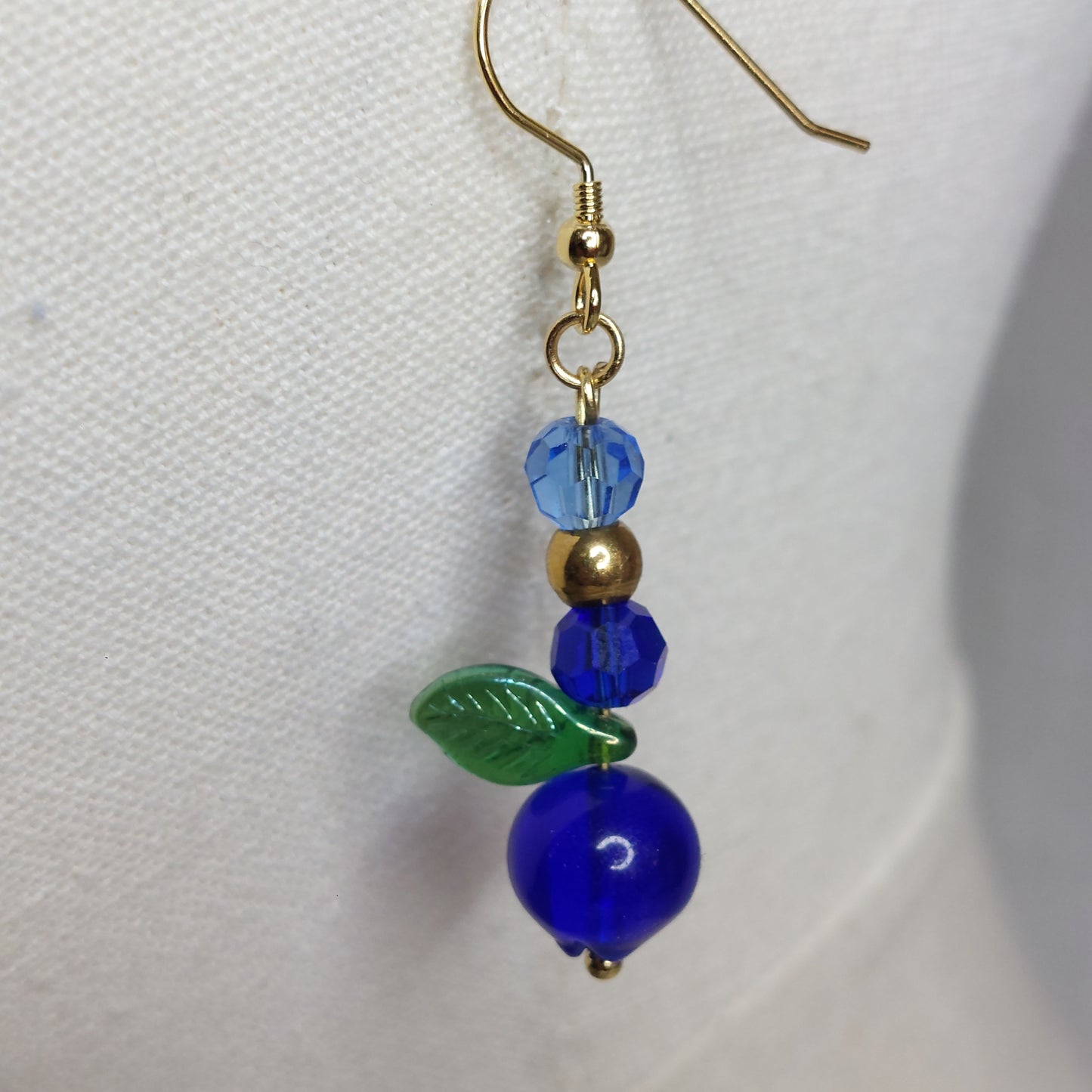 Glass blueberry jewelry set