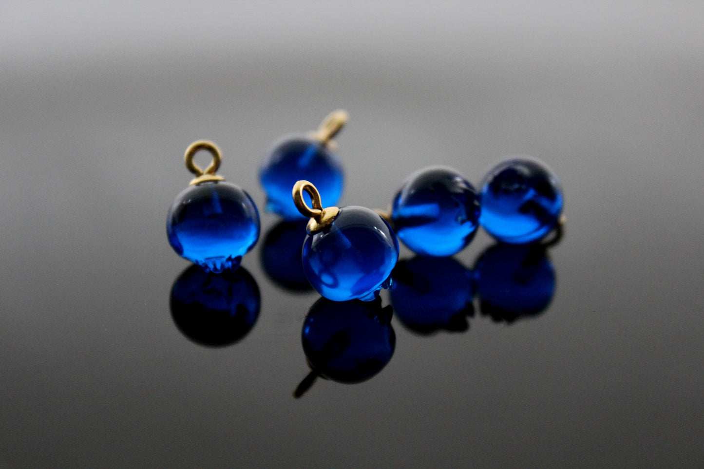 Bulk Resin Blueberry charms for jewelry making with silver and gold hooks and leaves