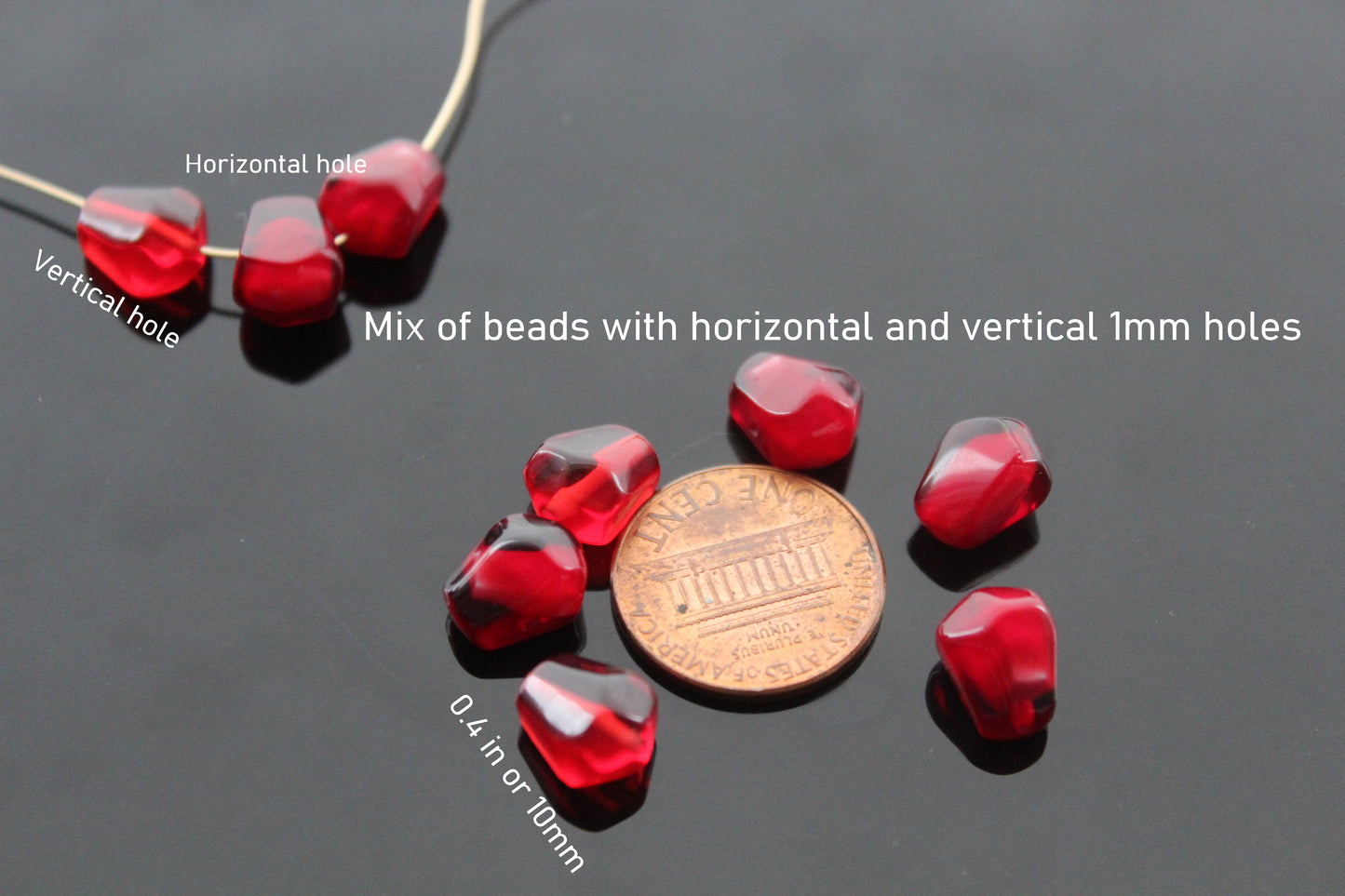 5, 10, 15, 20 ... Pc Loose Red Pomegranate Resin Seed Beads, Resin charms for jewelry making