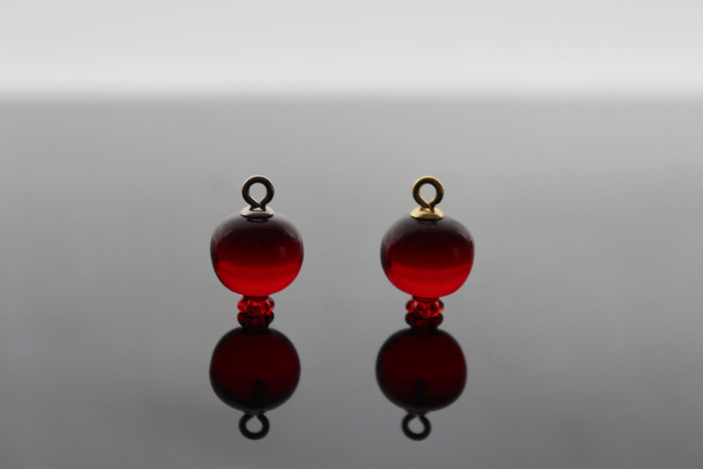 Bulk Dark red resin pomegranate charms for jewelry making