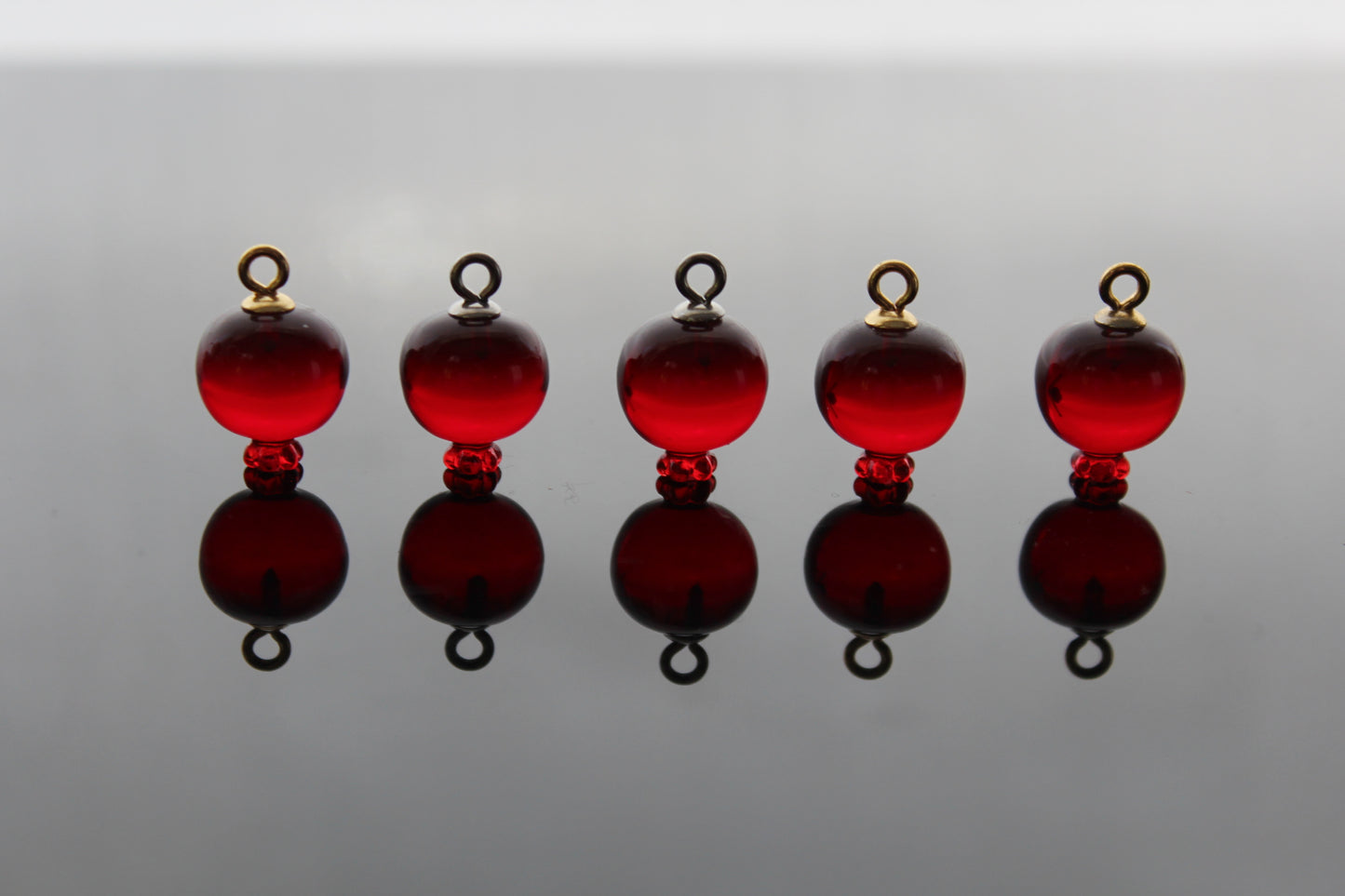 Bulk Dark red resin pomegranate charms for jewelry making