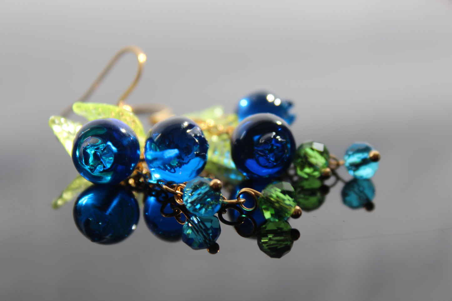 Hand made fruit dangle earrings
