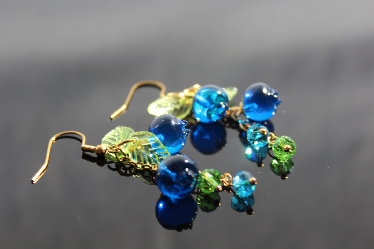 Hand made fruit dangle earrings