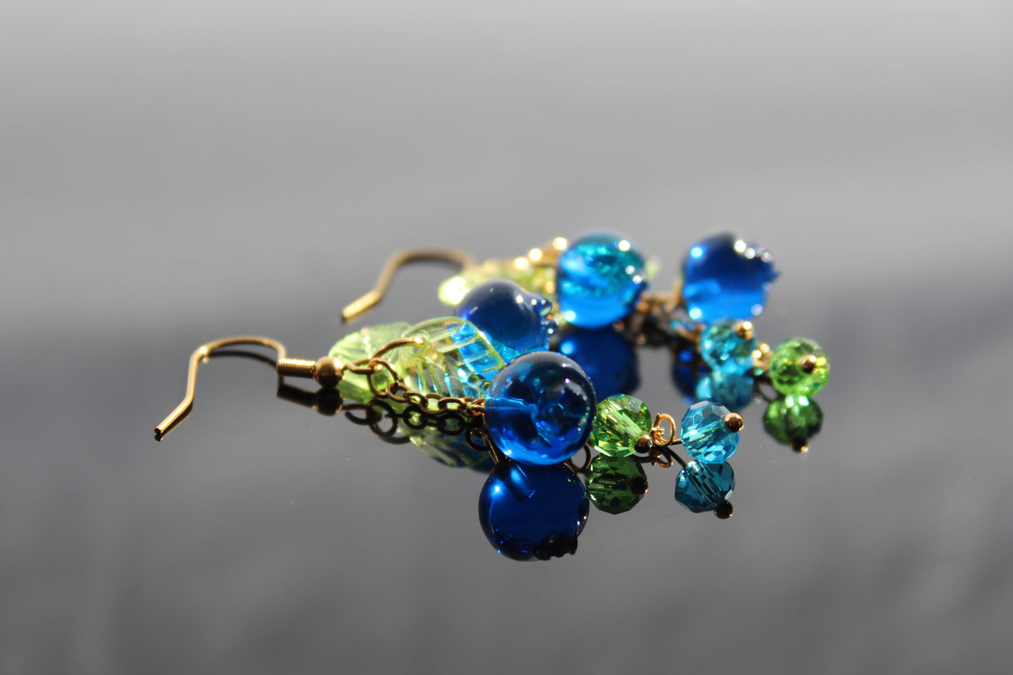 Hand made fruit dangle earrings