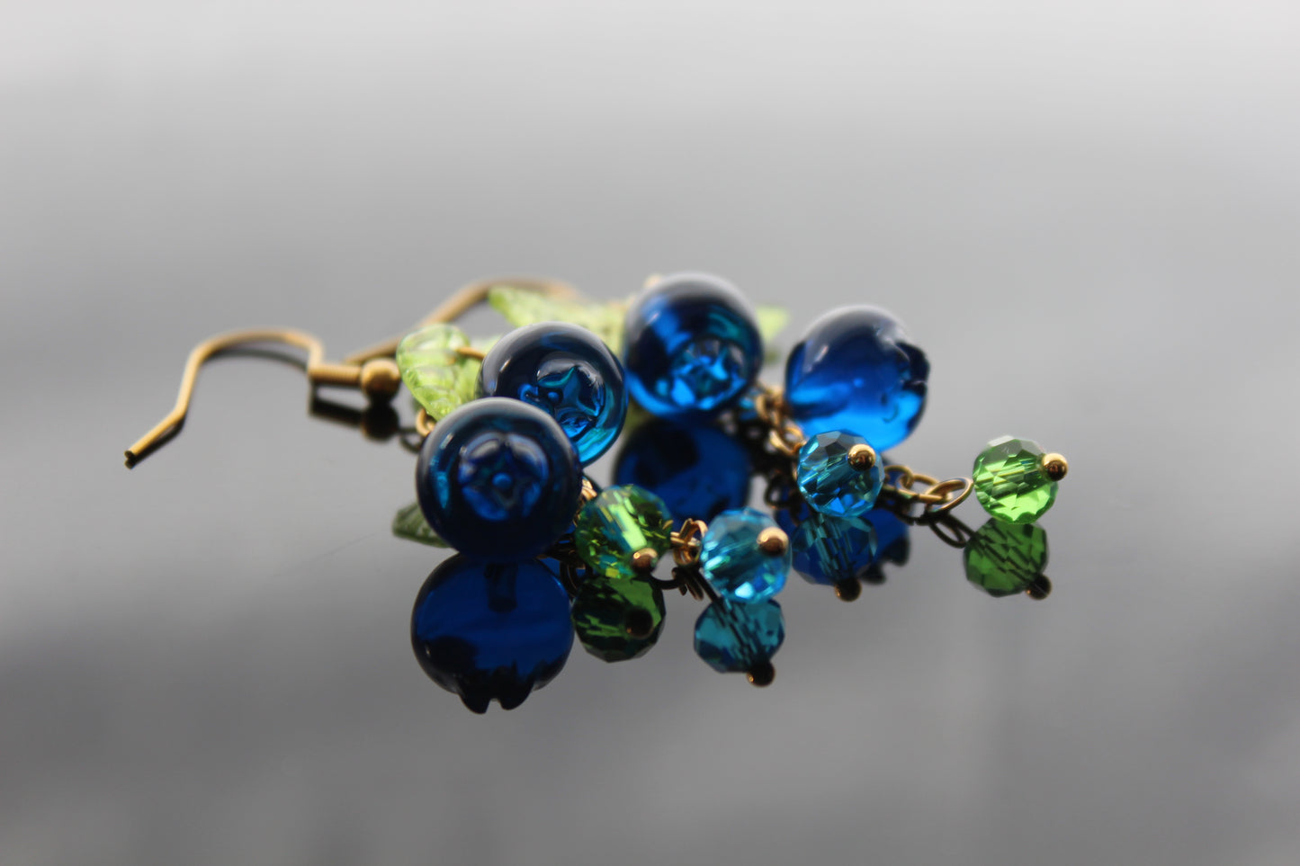 Hand made fruit dangle earrings