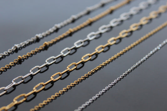 1,2,3,5,10,20 High quality surgical stainless steel colorfast chains with extension guaranteed good quality