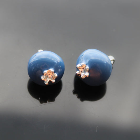 DIY Enamel Blueberry Pendant for jewelry making