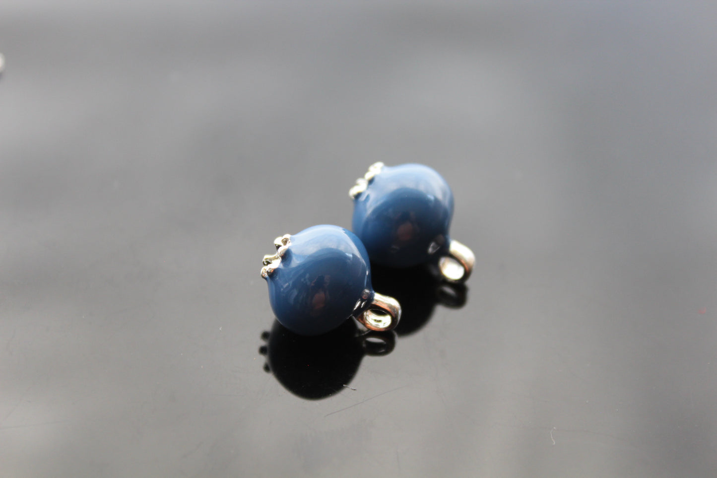 DIY Enamel Blueberry Pendant for jewelry making