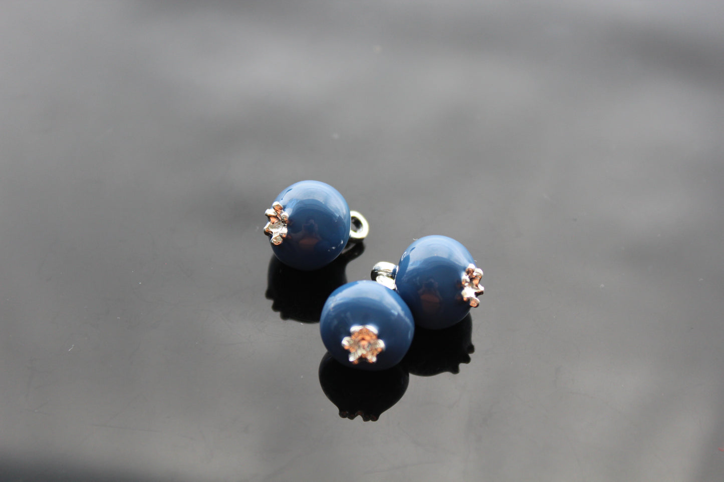 DIY Enamel Blueberry Pendant for jewelry making
