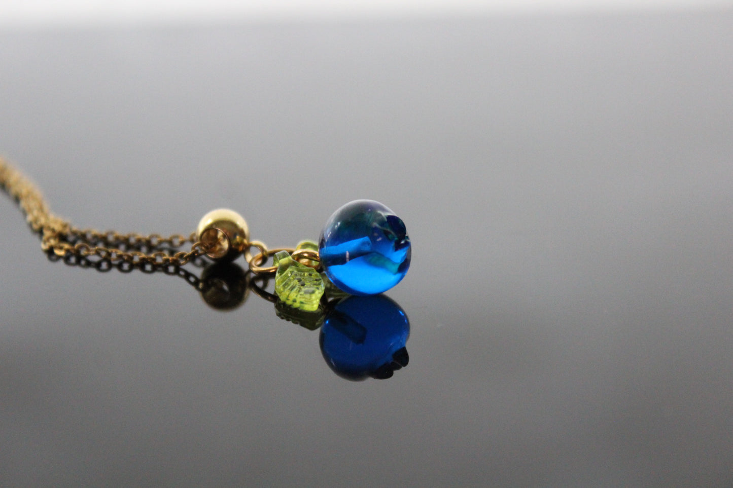 Lightweight Blueberry resin bead jewelry, crafted with non-tarnish, hypoallergenic stainless steel hardware