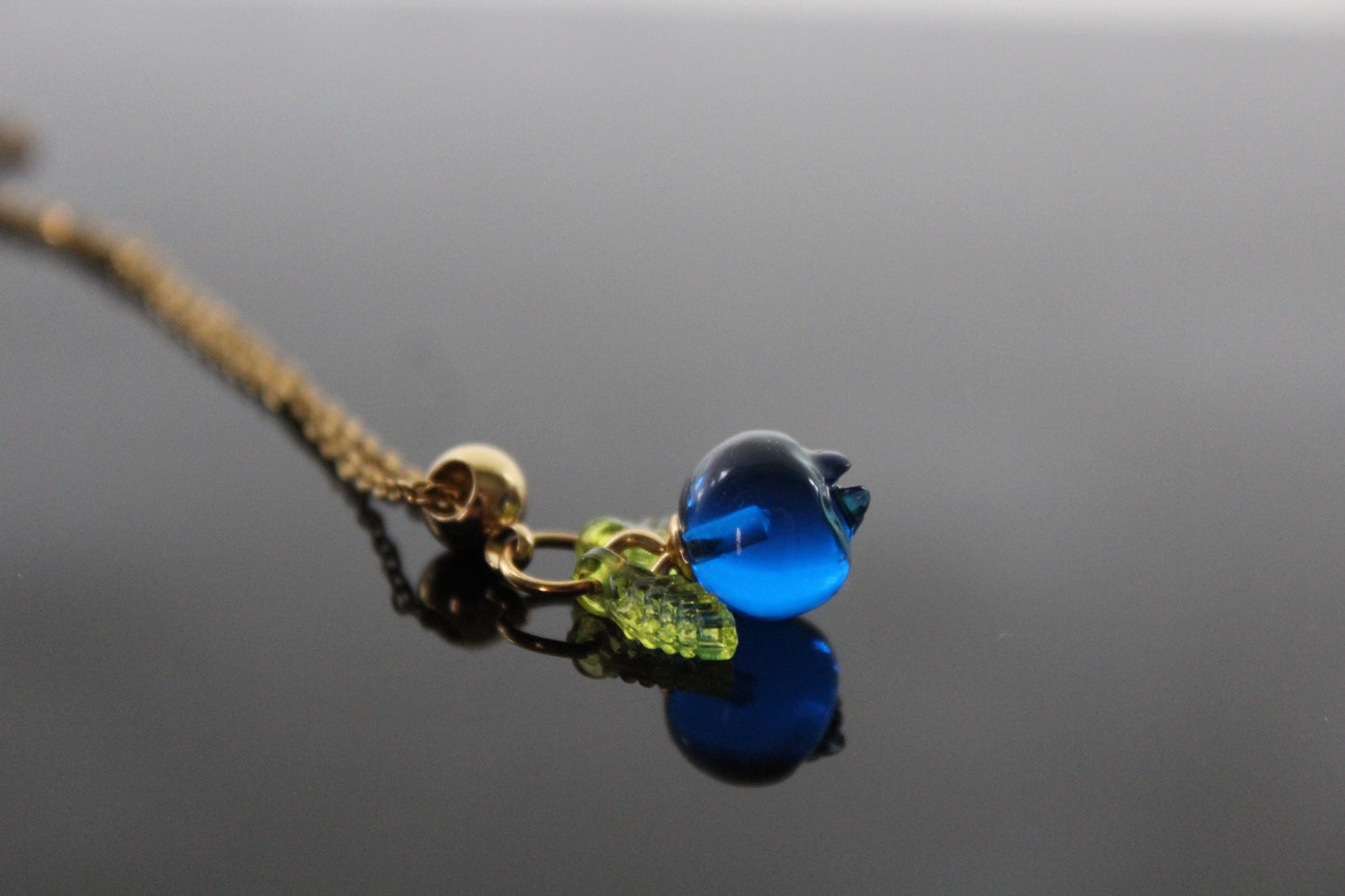 Lightweight Blueberry resin bead jewelry, crafted with non-tarnish, hypoallergenic stainless steel hardware