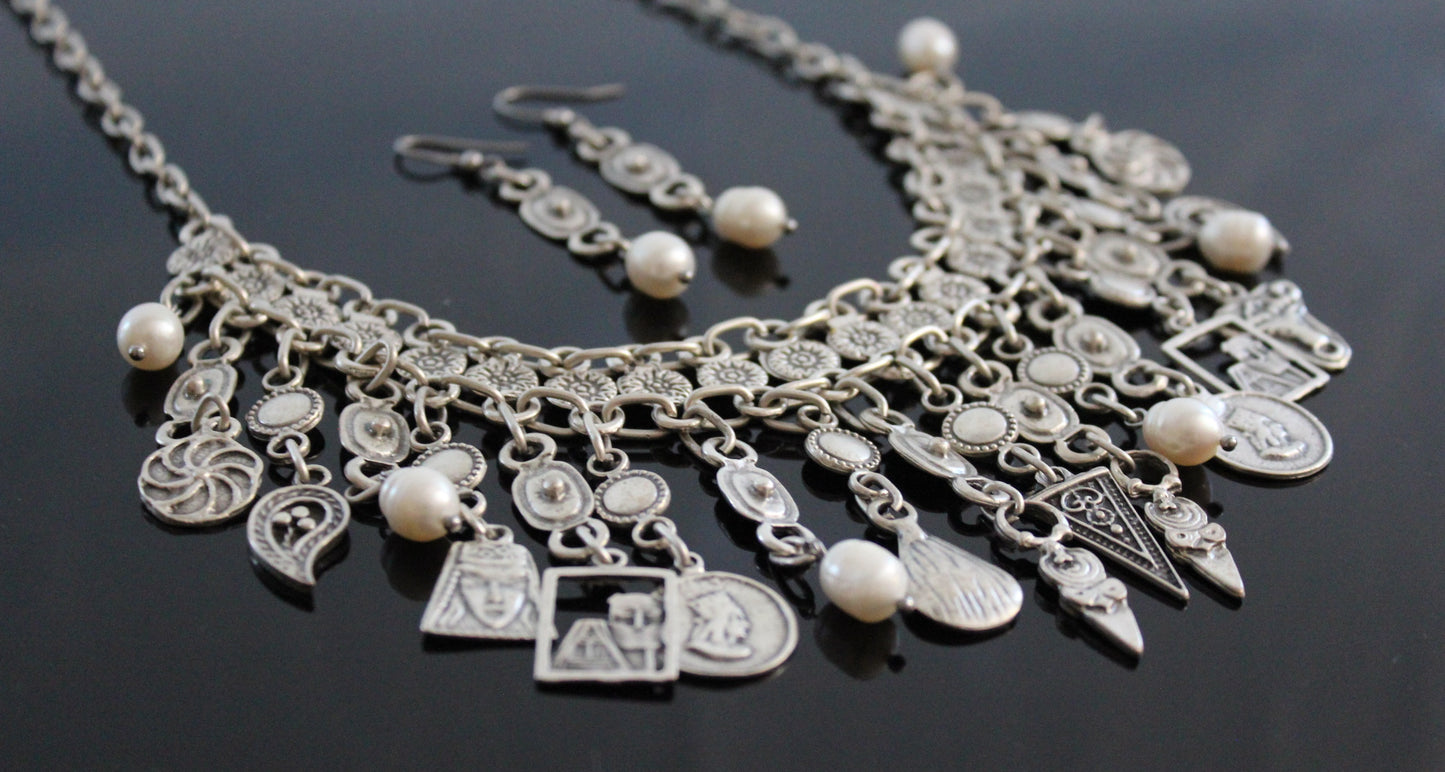 Armenian traditional coin necklace for wedding