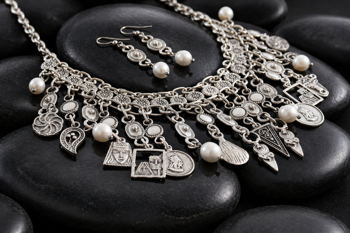 Armenian traditional coin necklace for wedding