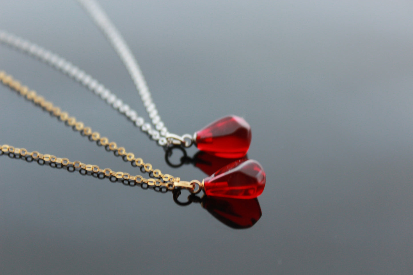 925 Sterling silver pomegranate seed jewelry with glass beads