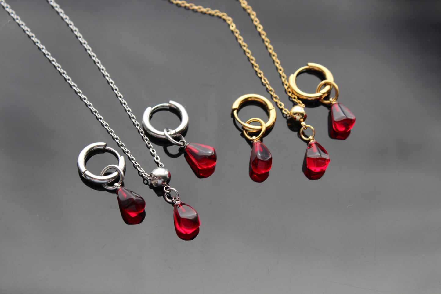 Pomegranate jewelry set