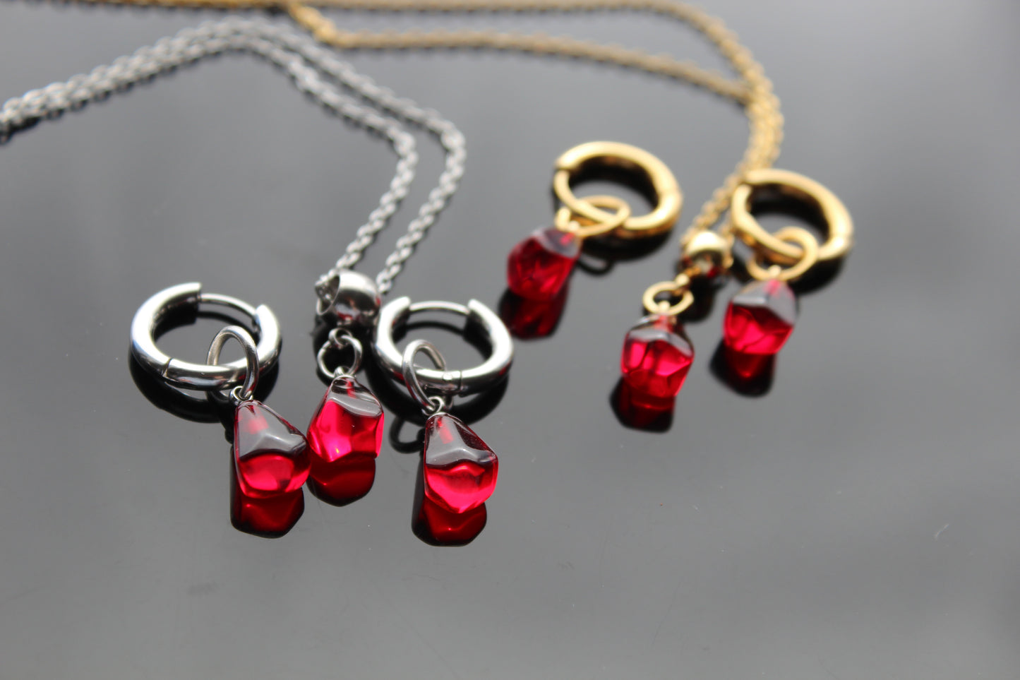 Pomegranate jewelry set