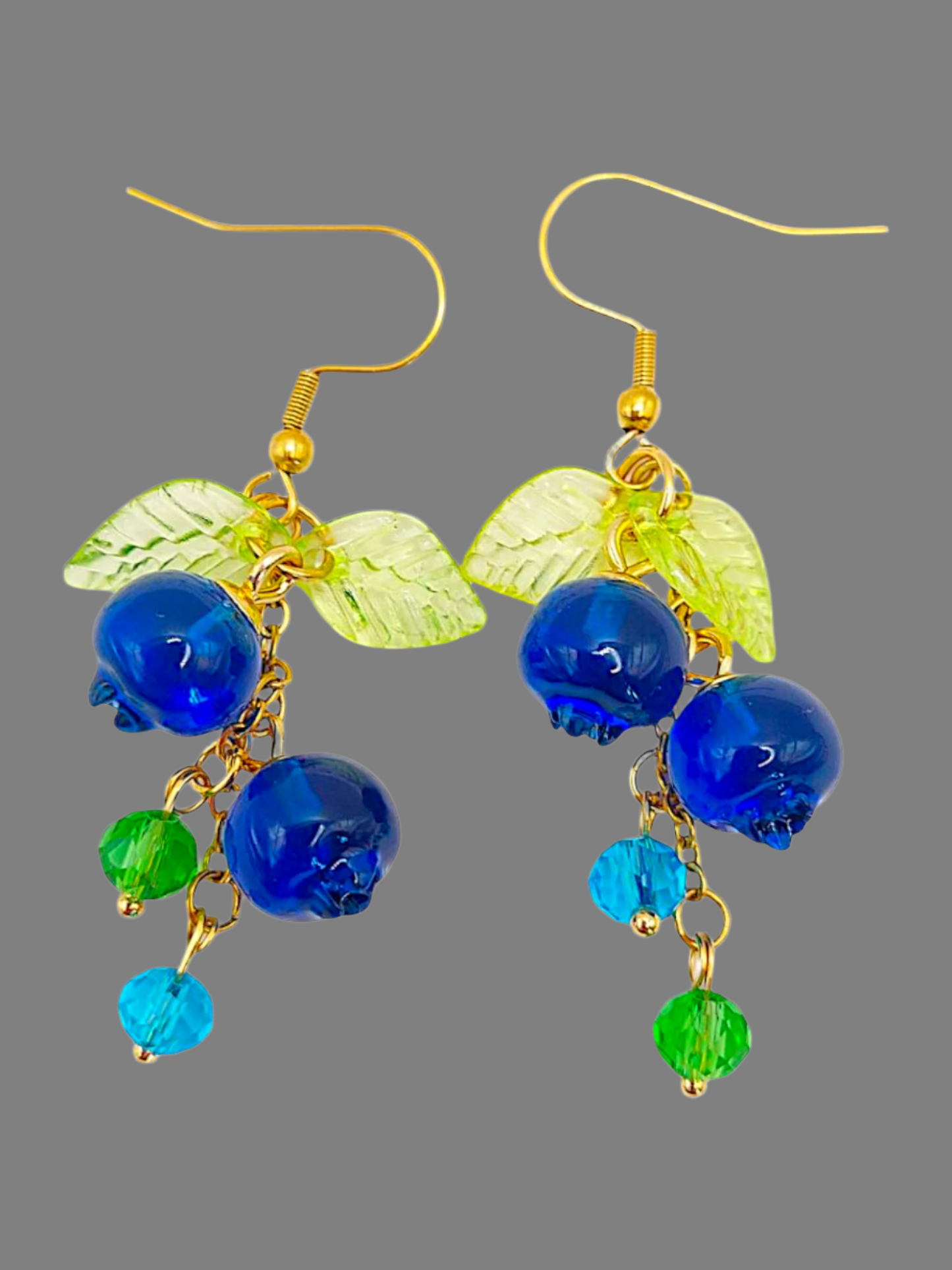 Hand made fruit dangle earrings