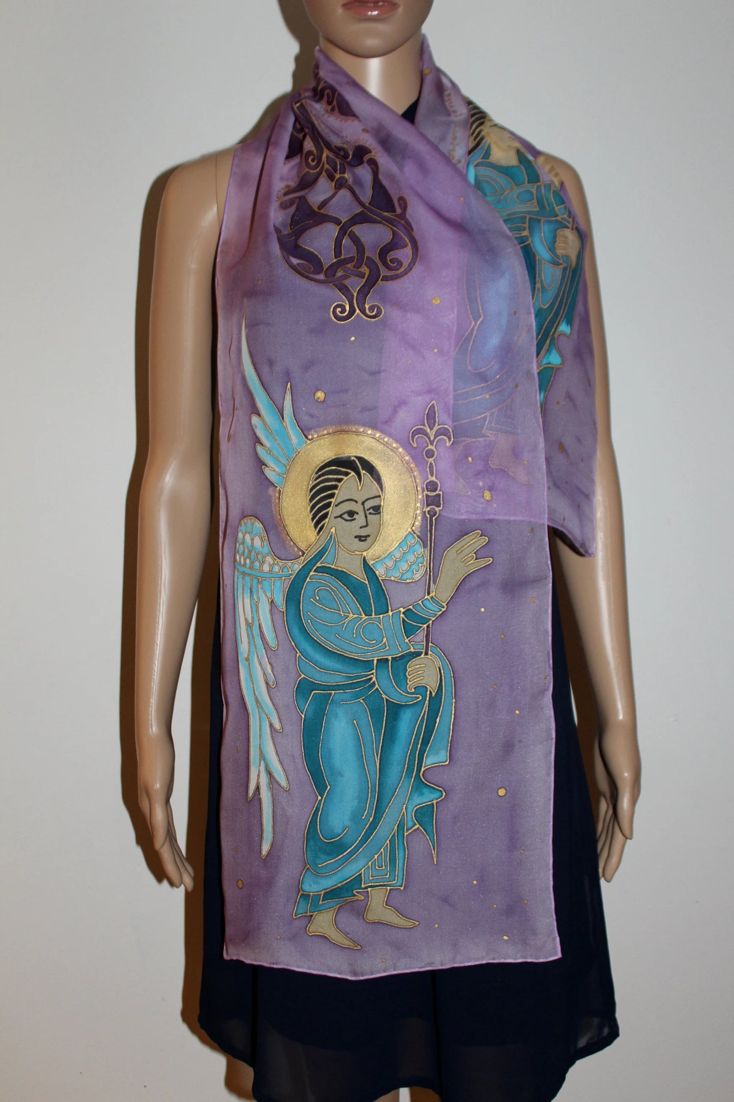 Hand painted Armenian miniature scarf