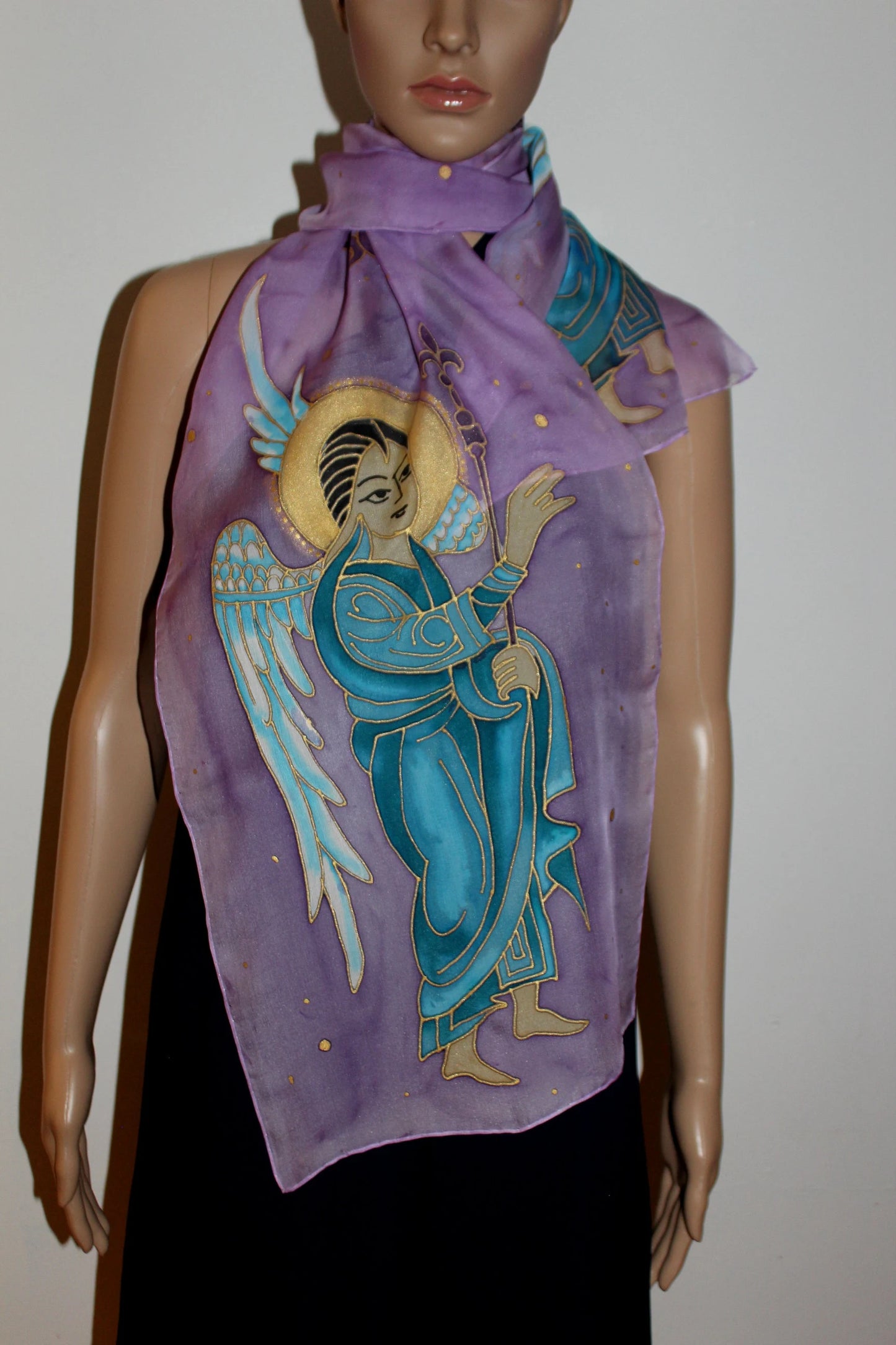 Hand painted Armenian miniature scarf