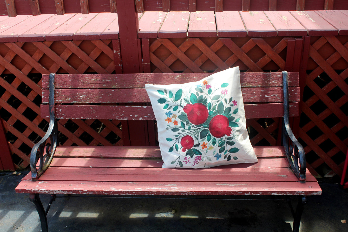 Hand painted Pillow case