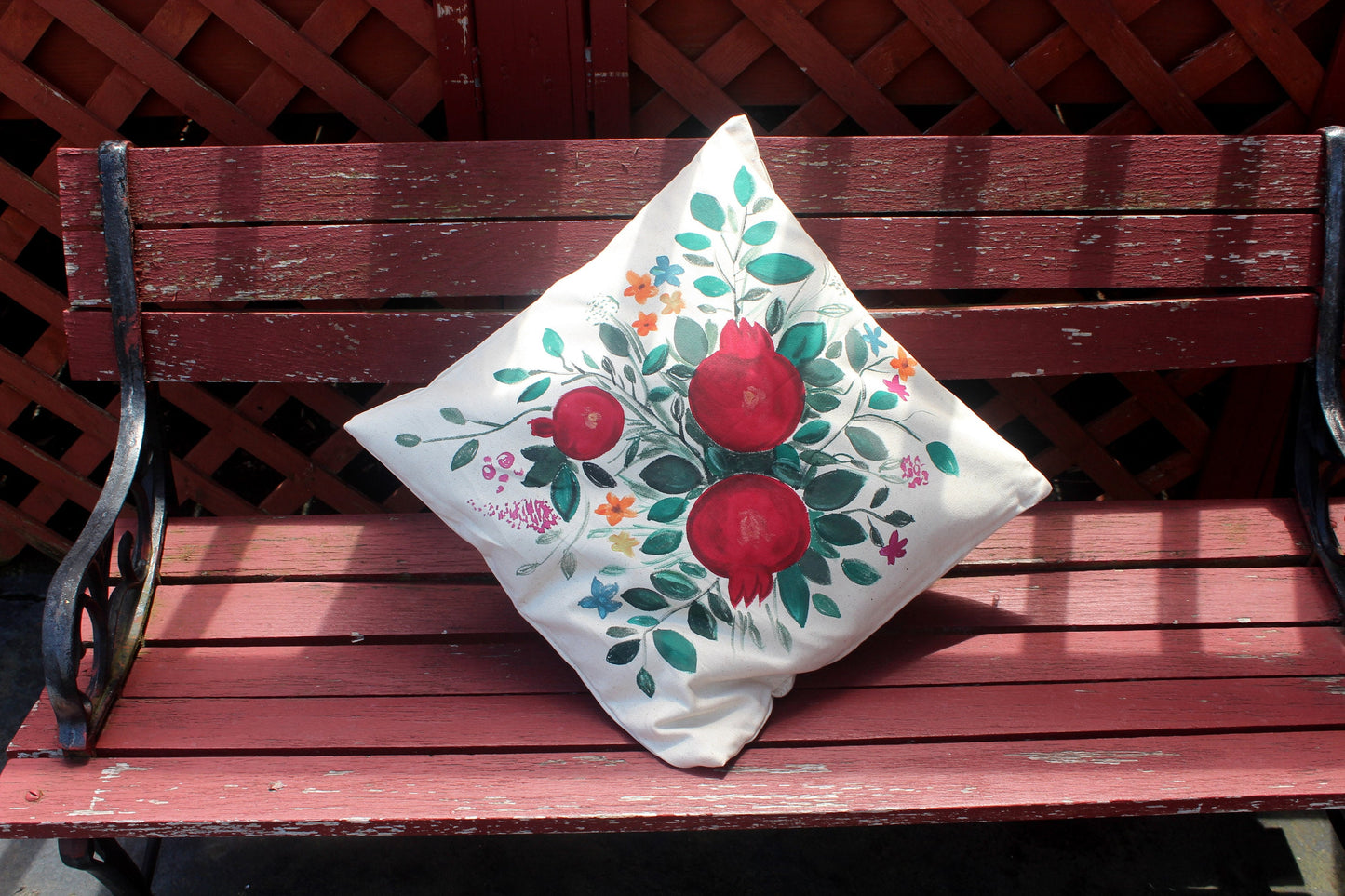 Hand painted Pillow case