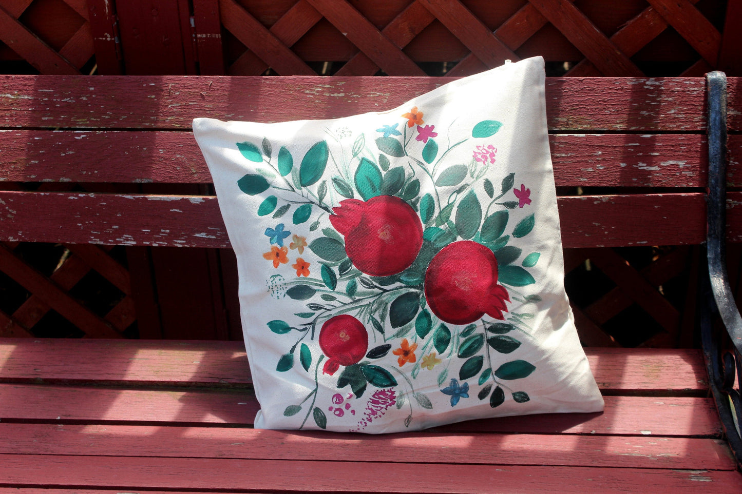 Hand painted Pillow case