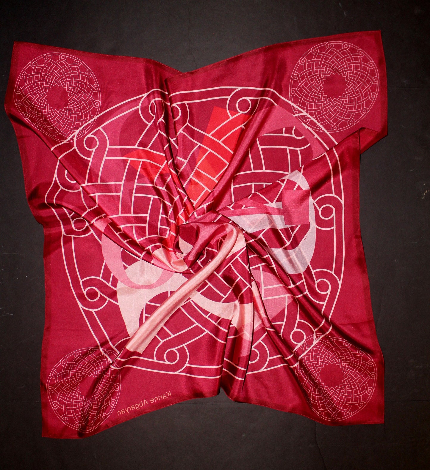 Armenian alphabet Silk scarf perfect gift for mother, for her