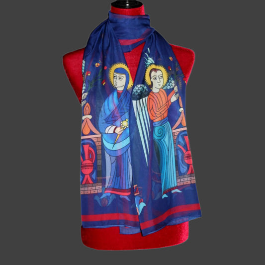 70-22 in Armenian medieval miniature scarf