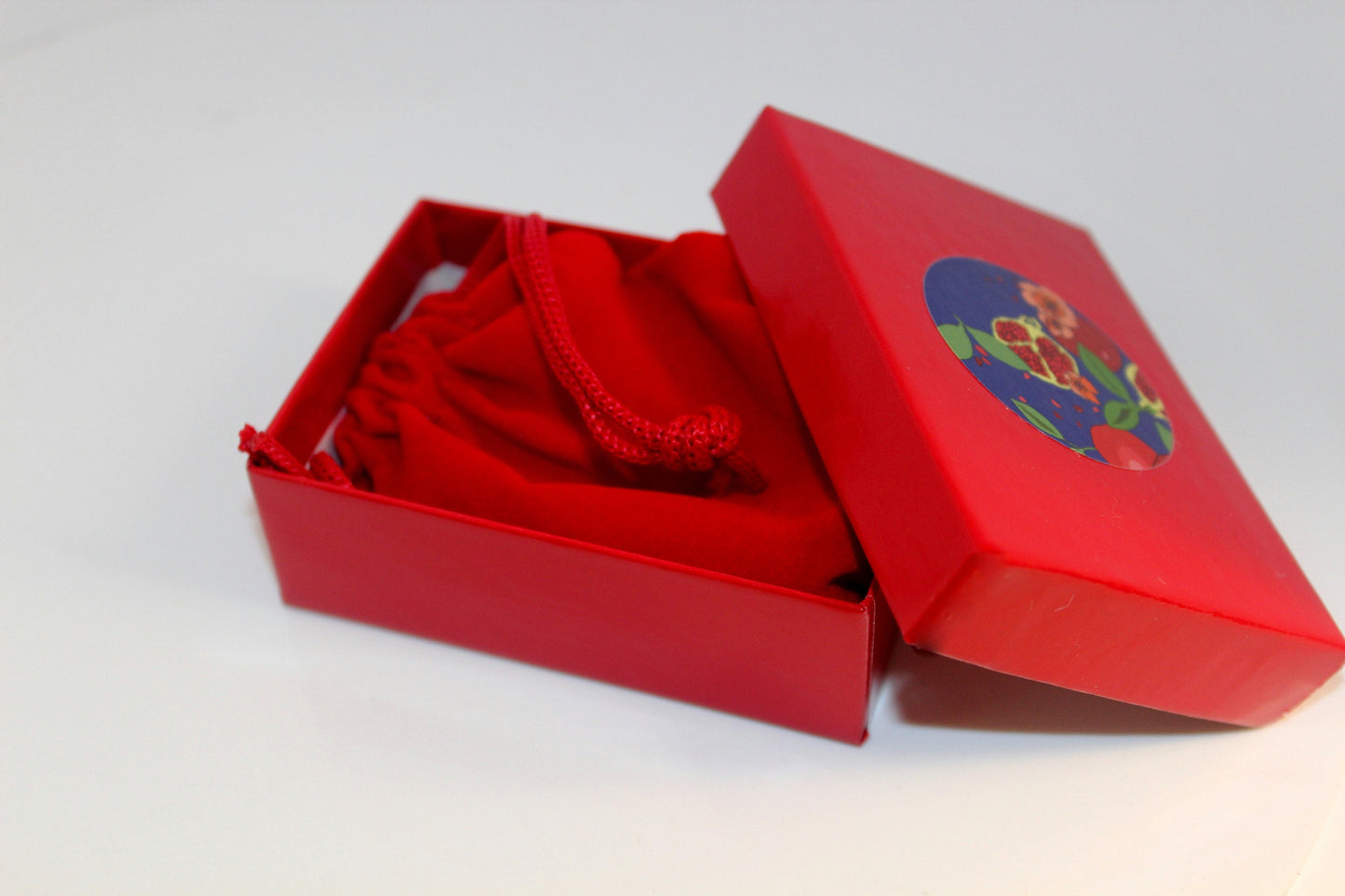 Enamel Pomegranate pendant necklace