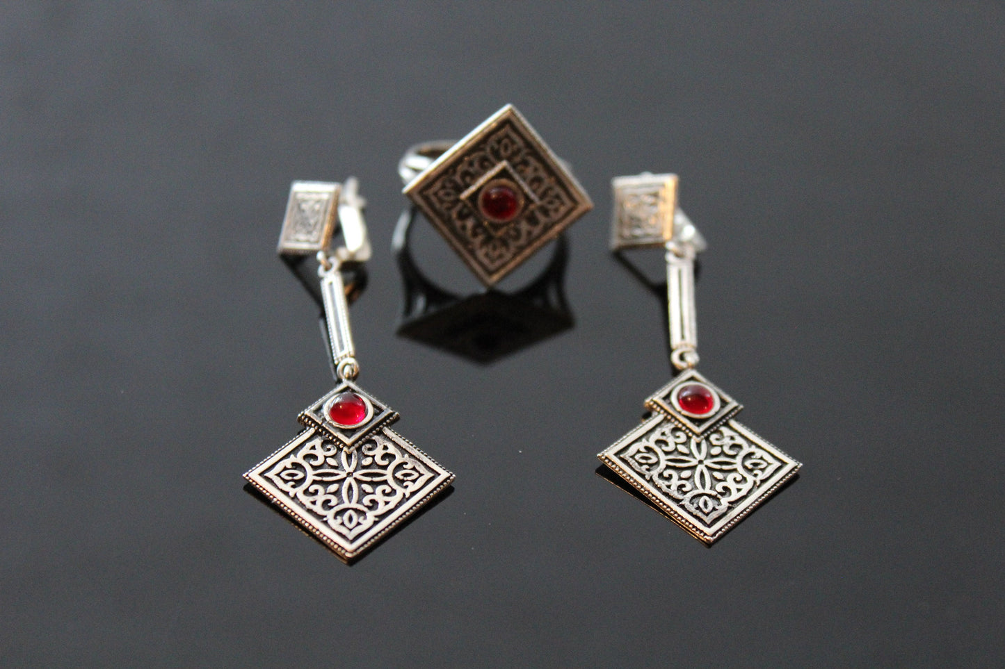 Armenian sterling silver earrings Handmade in Armenia