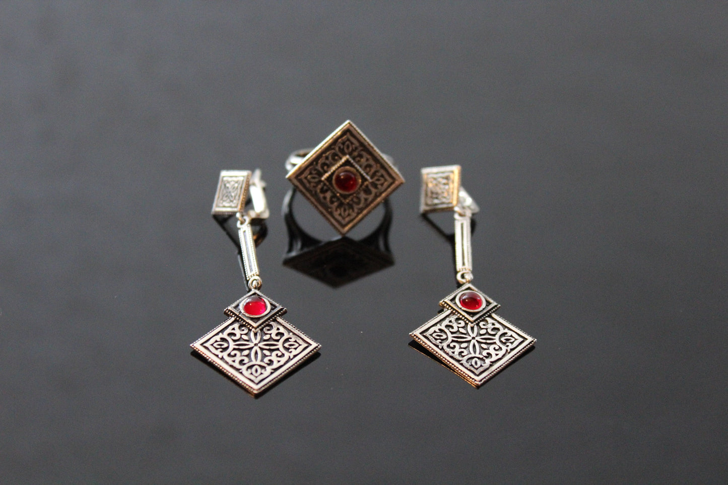 Armenian sterling silver earrings Handmade in Armenia