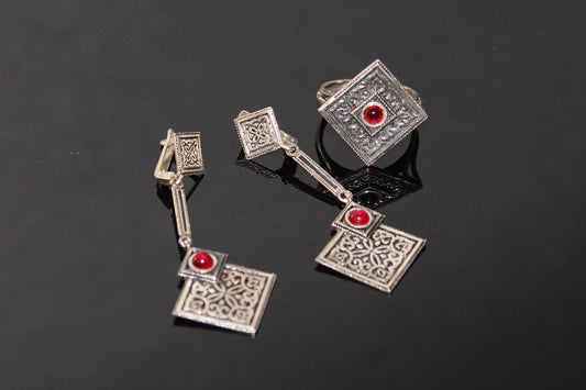 Armenian sterling silver earrings Handmade in Armenia