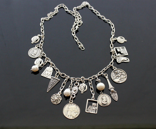 Armenian traditional  necklace with natural pearls