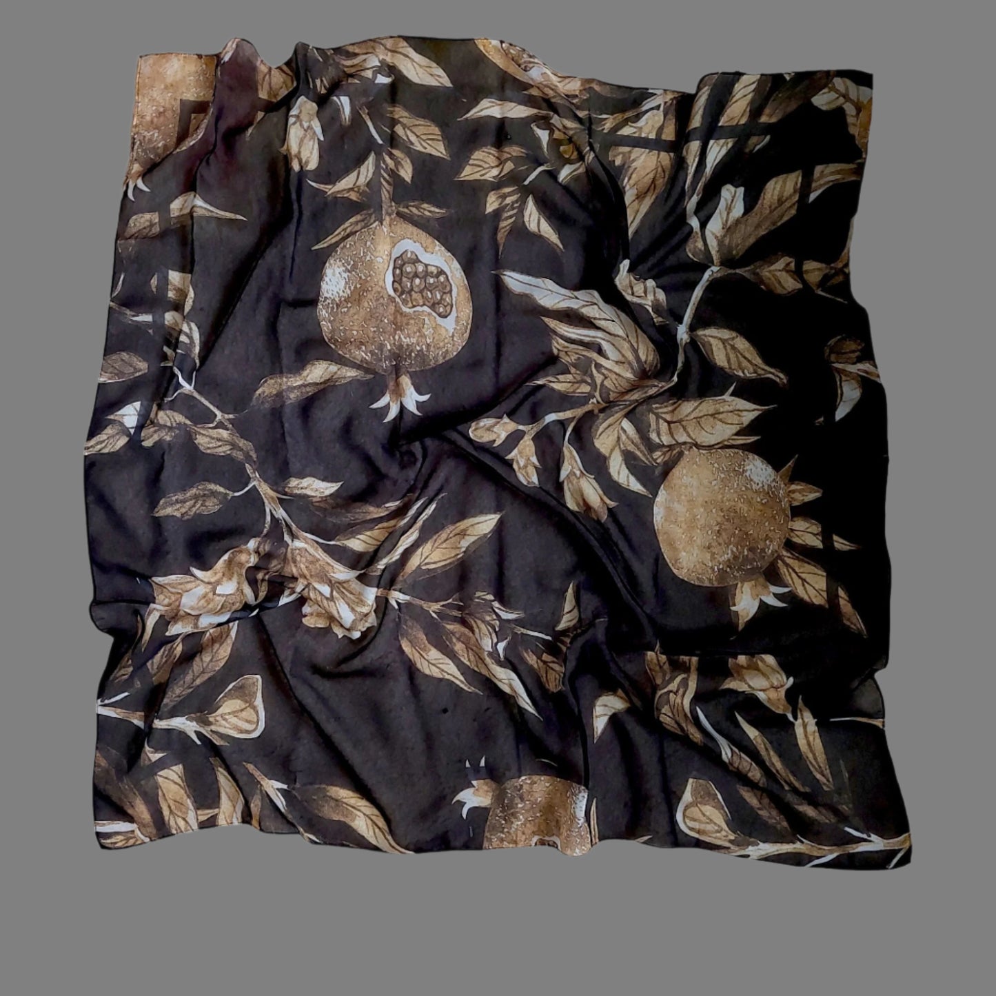 Pomegranate scarf high quality silk feeling chiffon  scarf