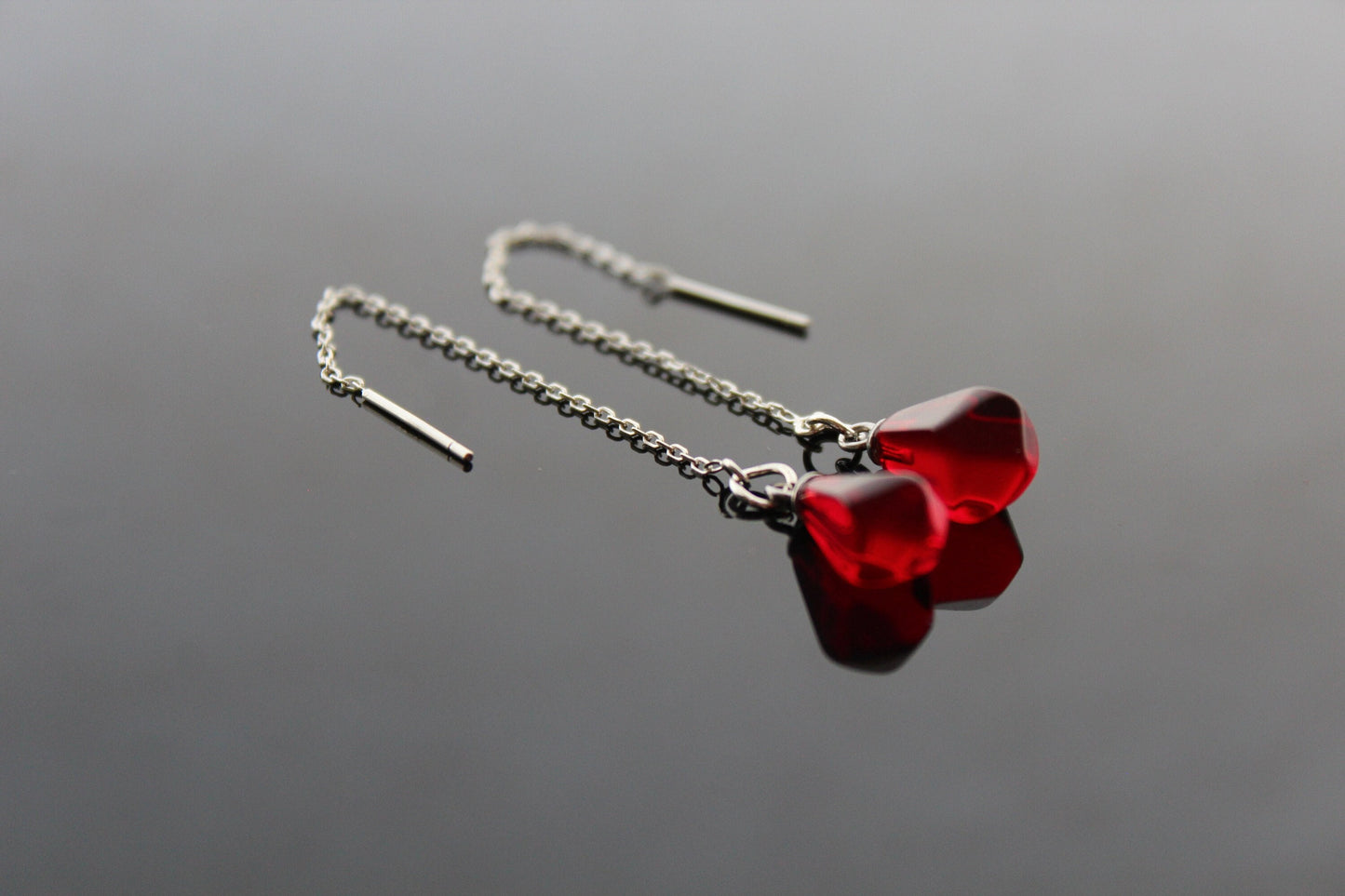 925 Sterling silver pomegranate seed jewelry with glass beads