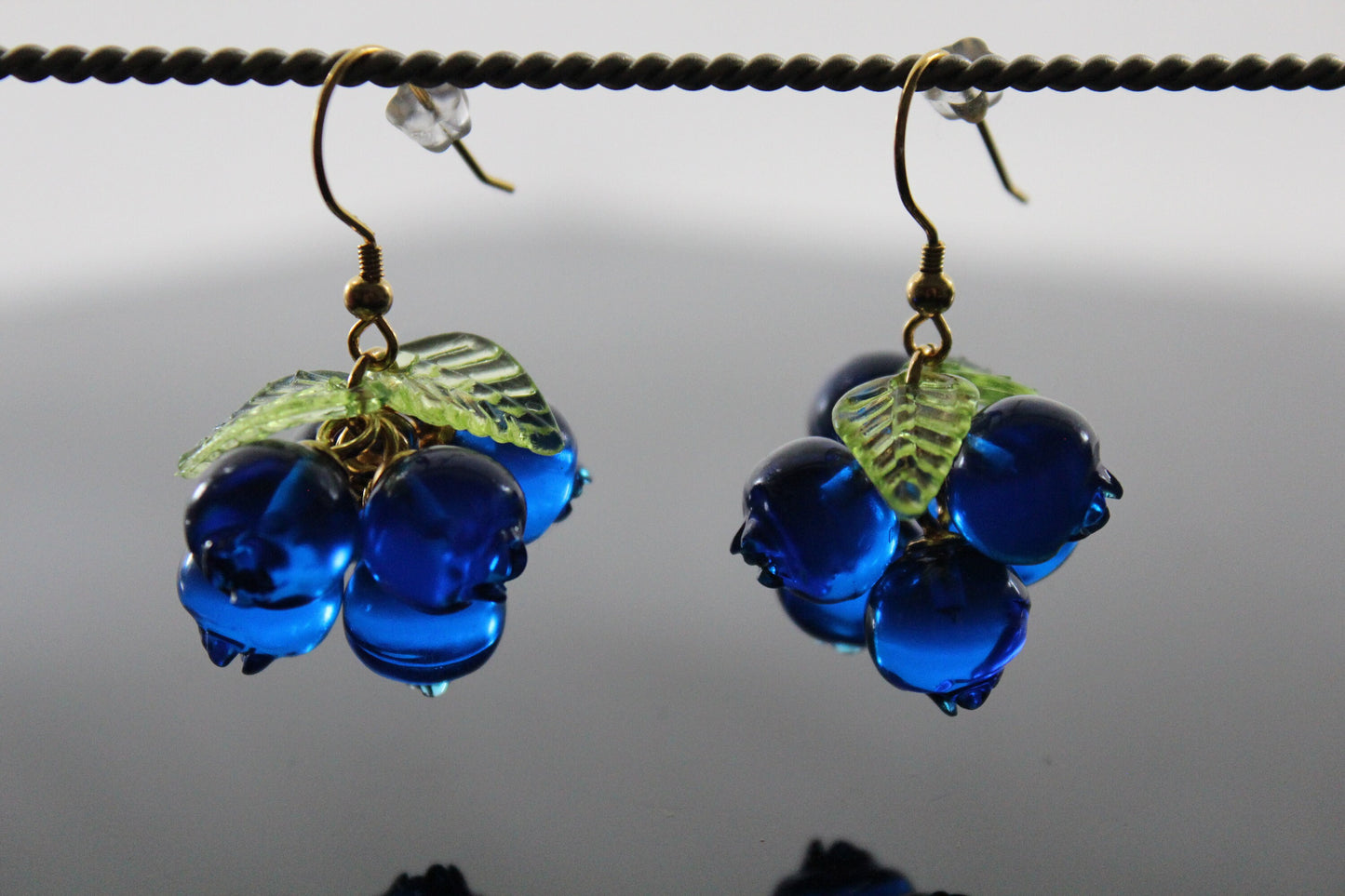 Resin blueberry jewelry set