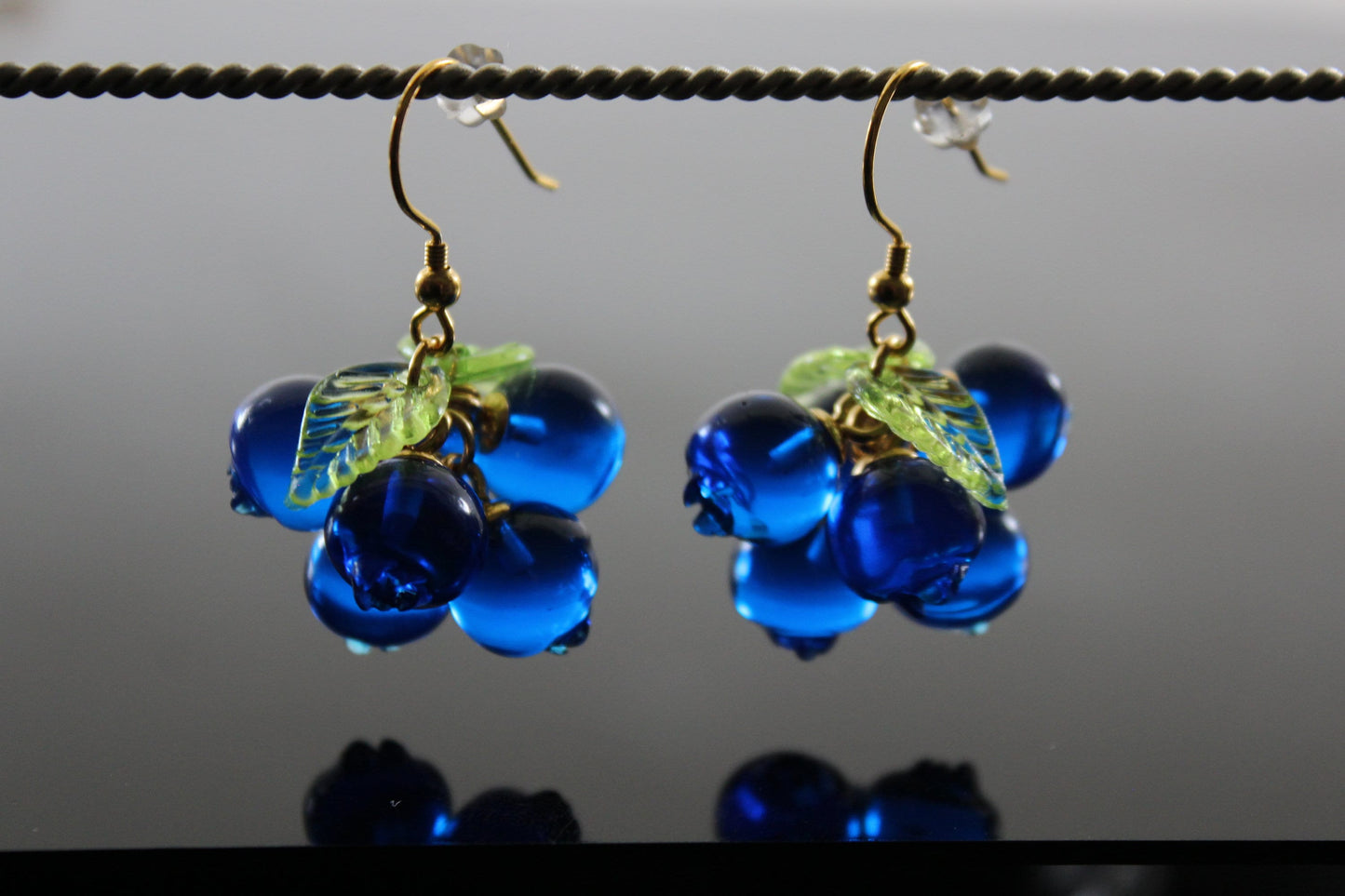 Resin blueberry jewelry set
