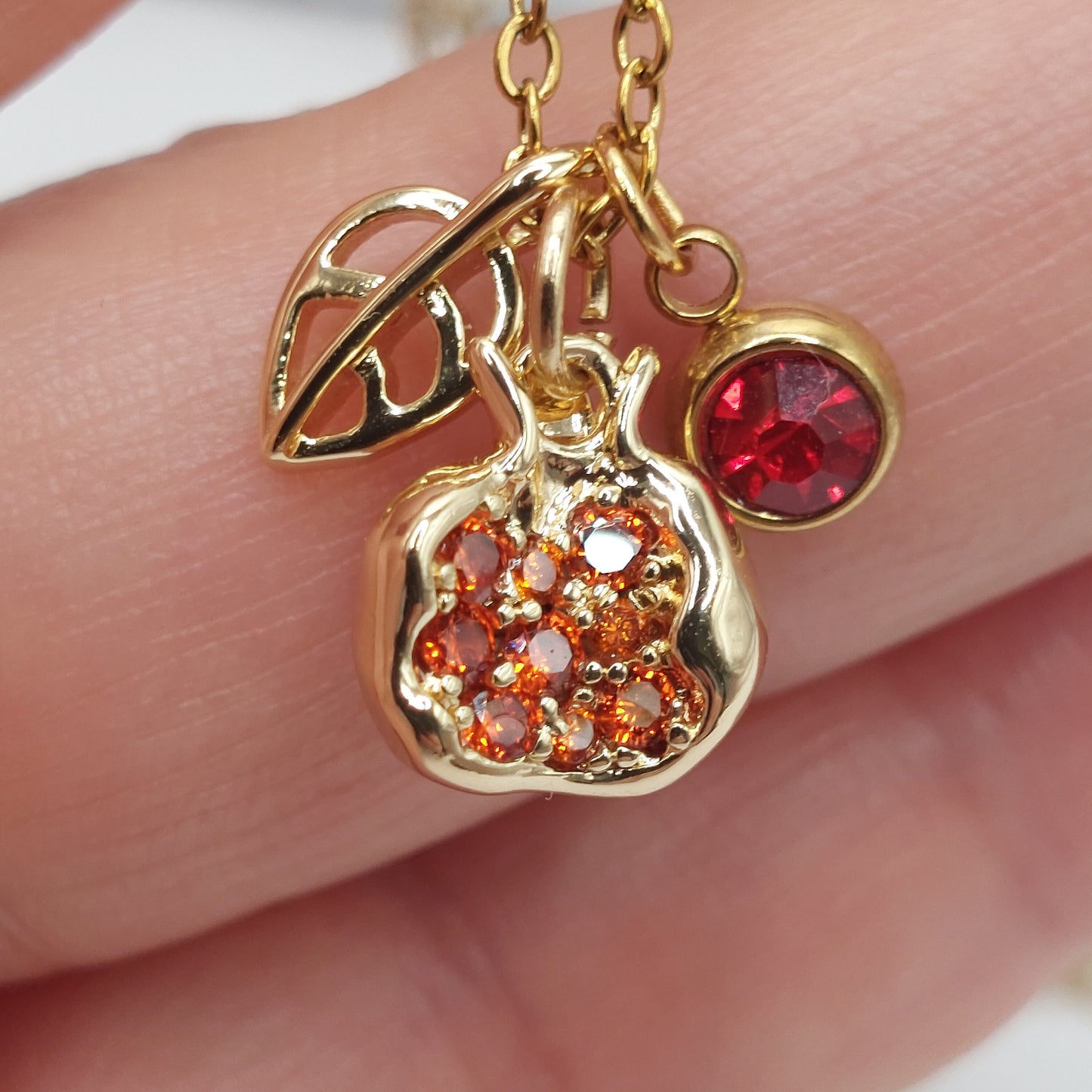 Pomegranate necklace