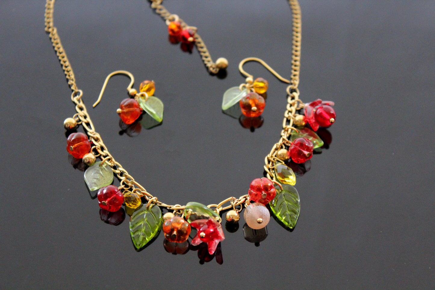 Pumpkin jewelry set