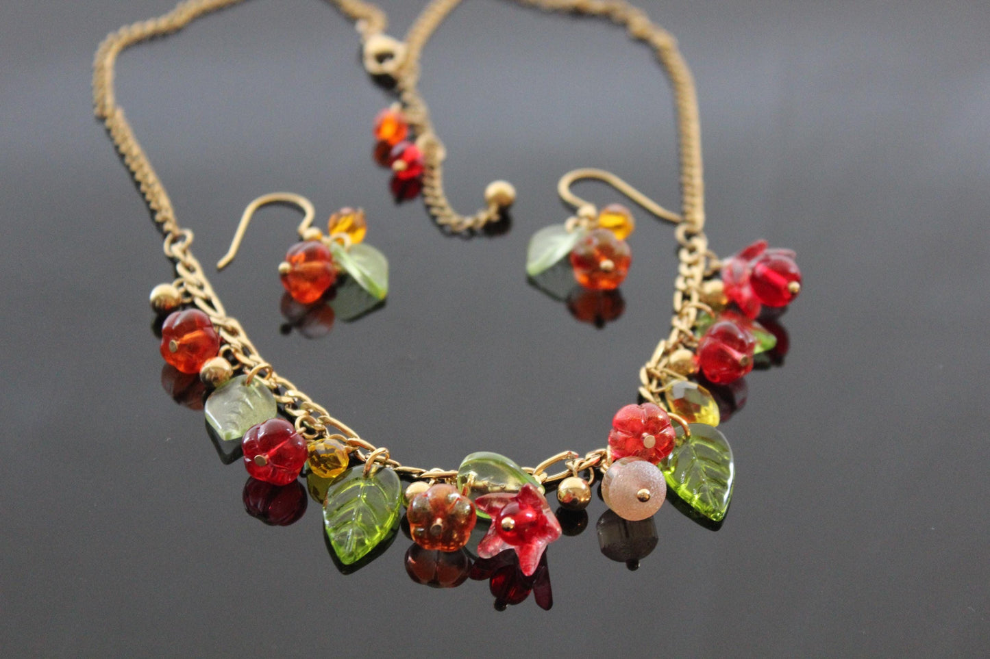 Pumpkin jewelry set