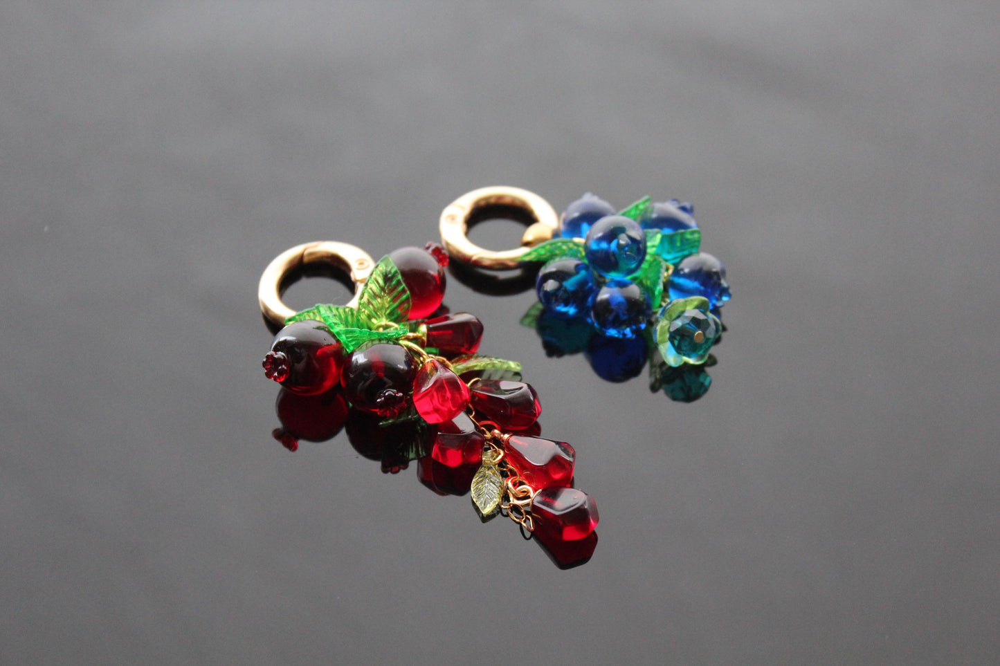 Fruit Key Chain Bag jewelry Hand Made Bag Accessory Resin beads