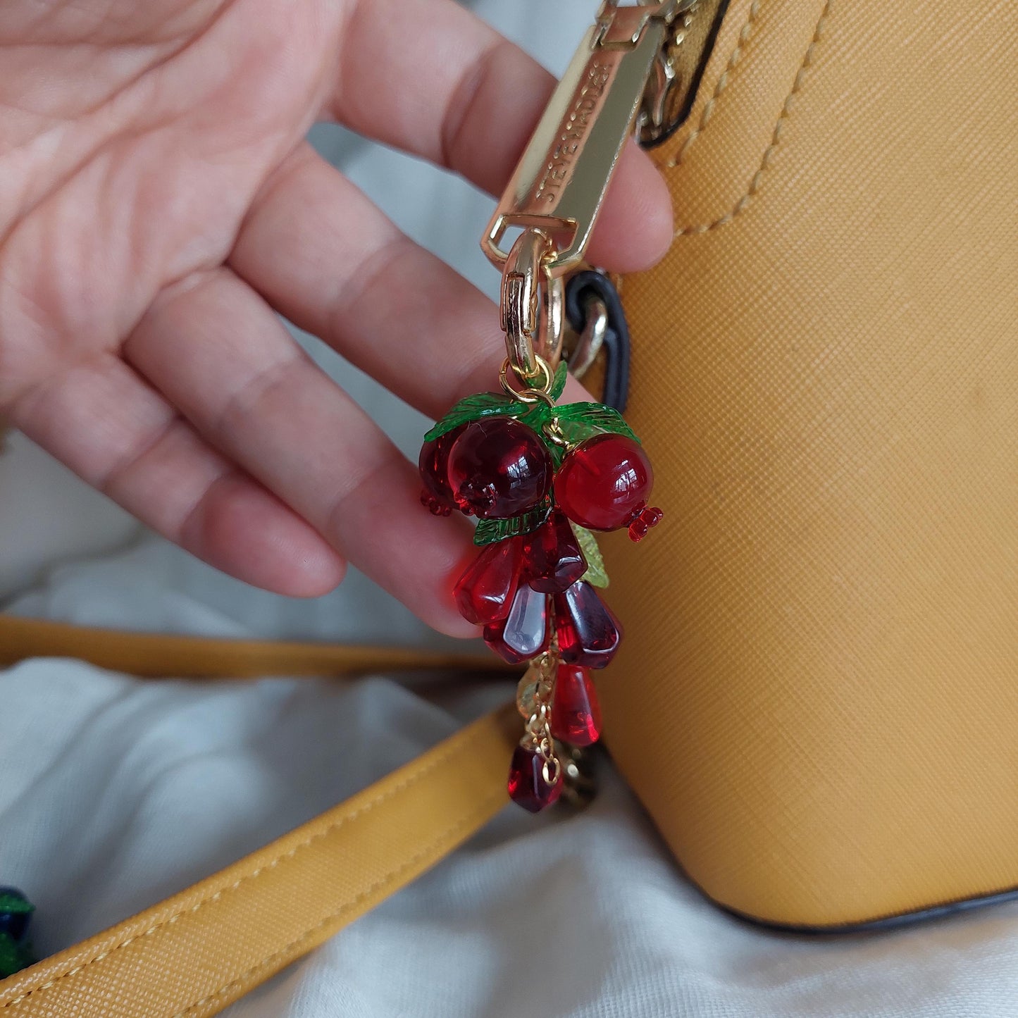 Fruit Key Chain Bag jewelry Hand Made Bag Accessory Resin beads