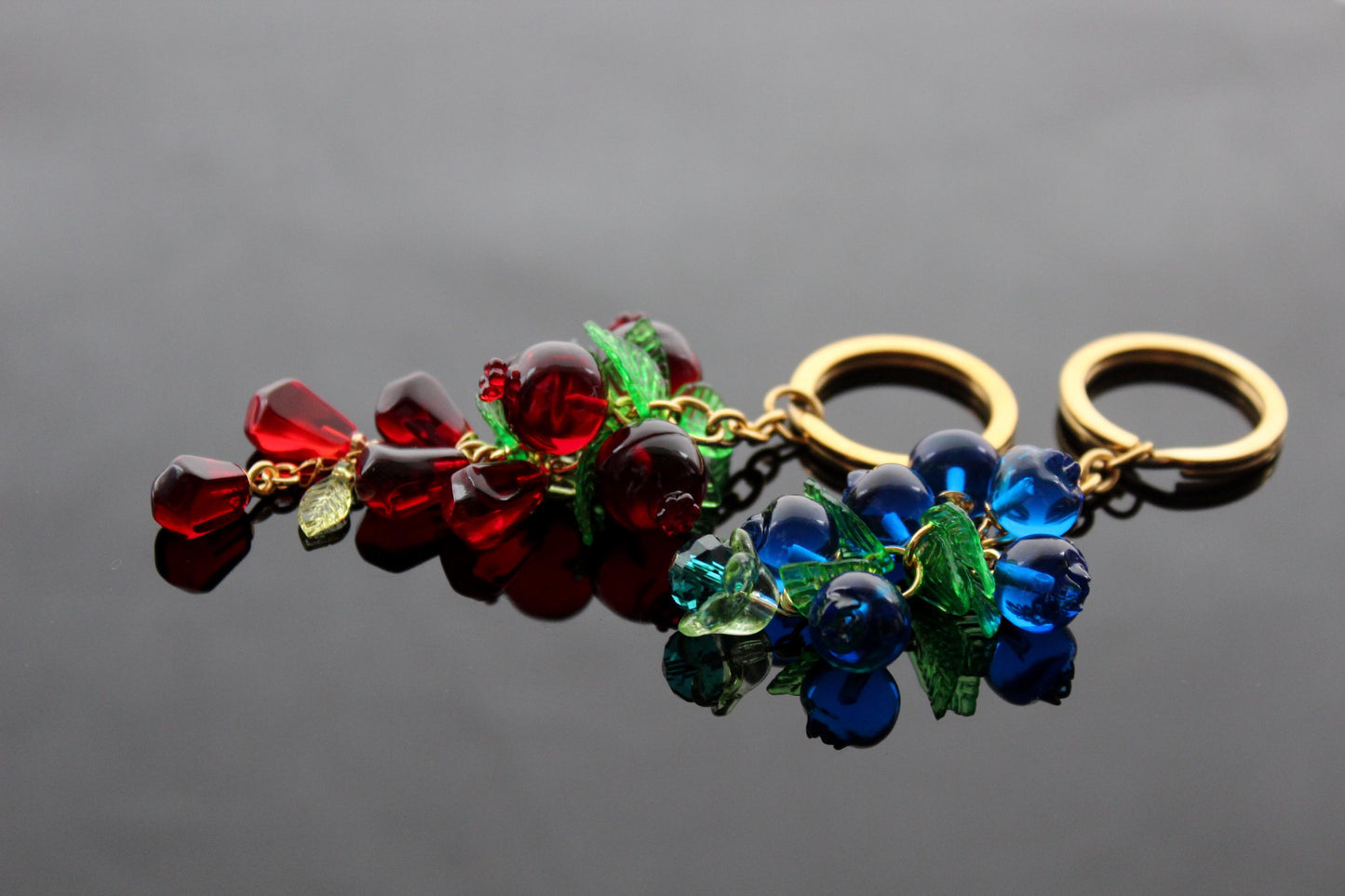 Fruit Key Chain Bag jewelry Hand Made Bag Accessory Resin beads