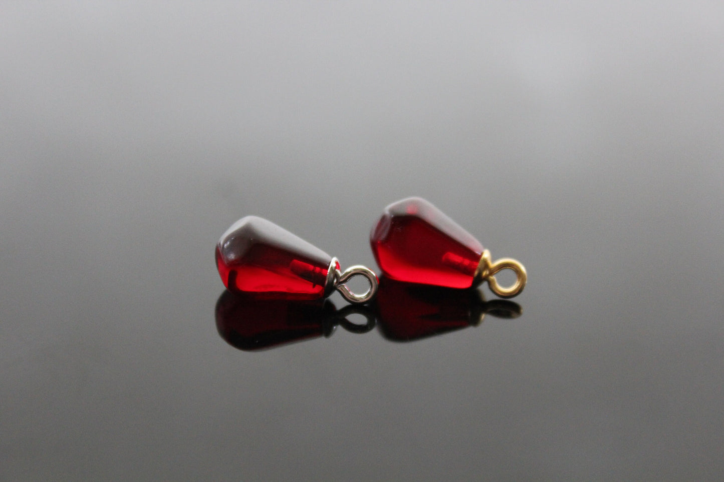 Bulk Dark red resin pomegranate seeds charms for jewelry making