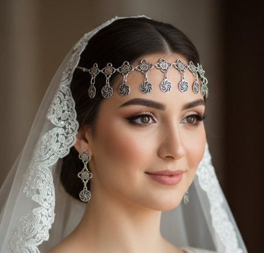 Armenian traditional headpiece for wedding