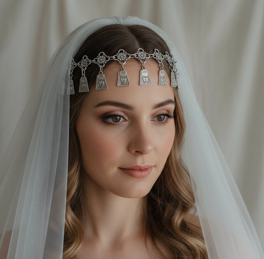 Armenian traditional headpiece for wedding
