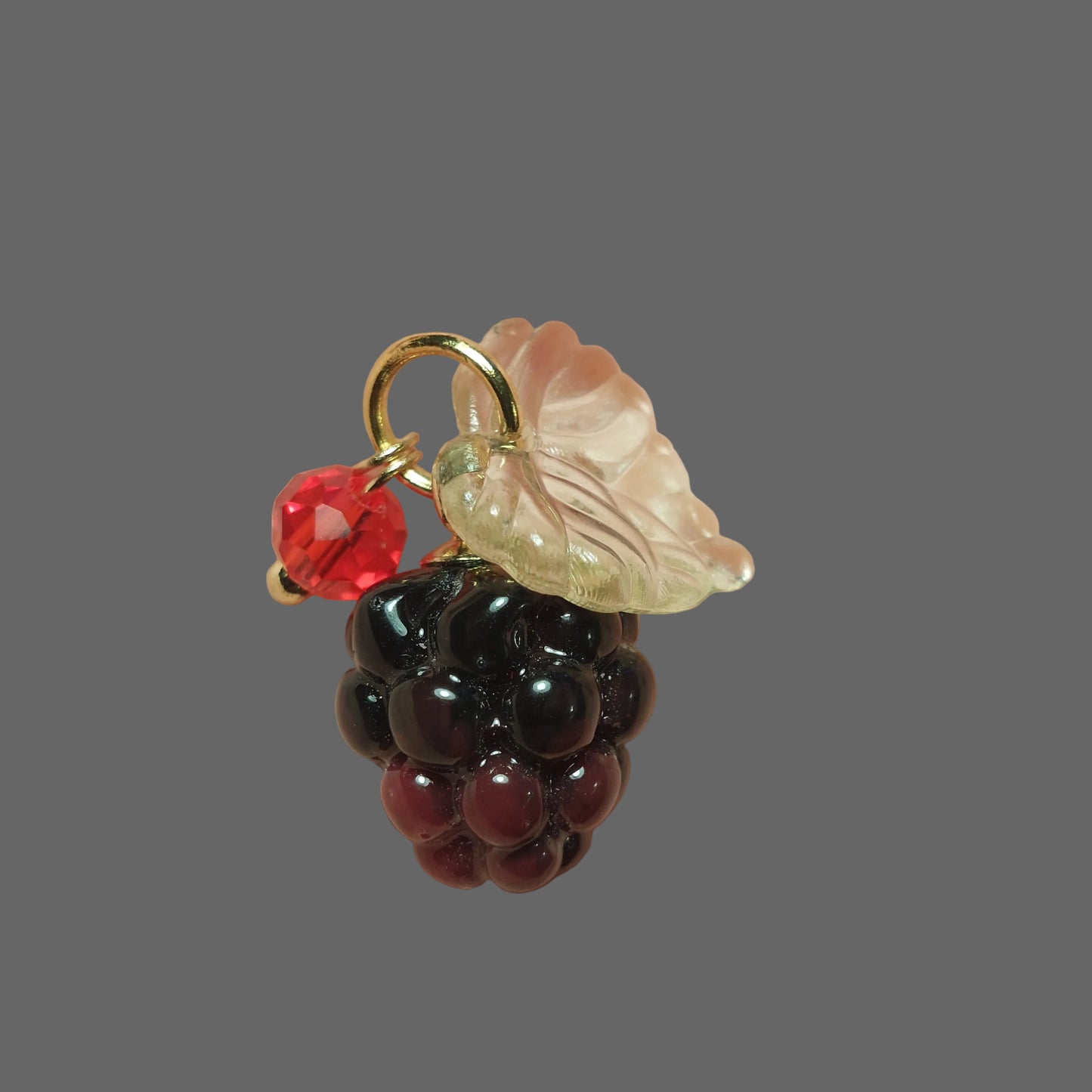 Resin Raspberries for jewelry making with stainless steel parts