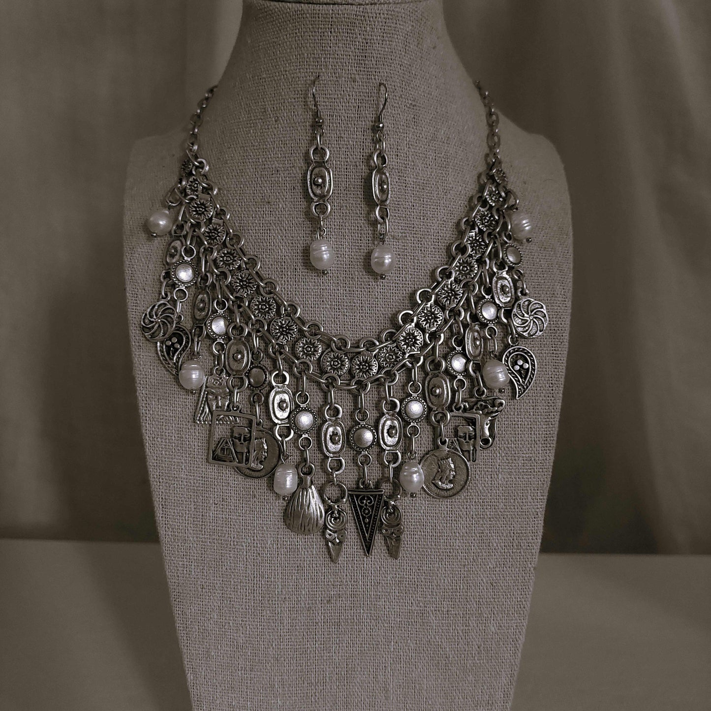 Armenian traditional coin necklace